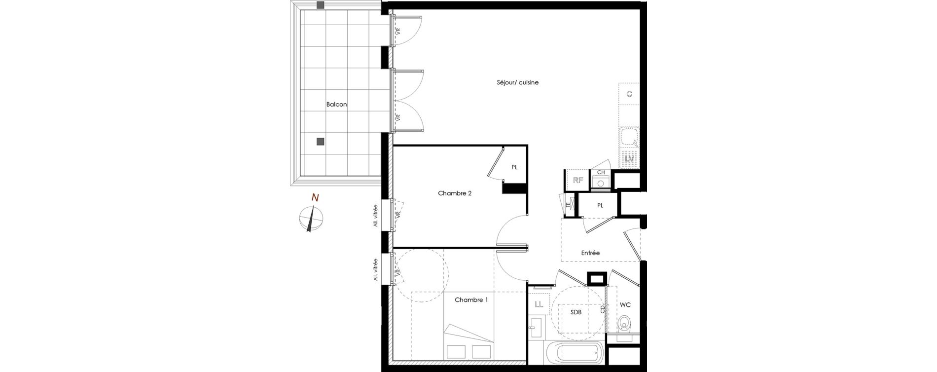 Appartement T3 de 64,27 m2 &agrave; Rumilly Centre