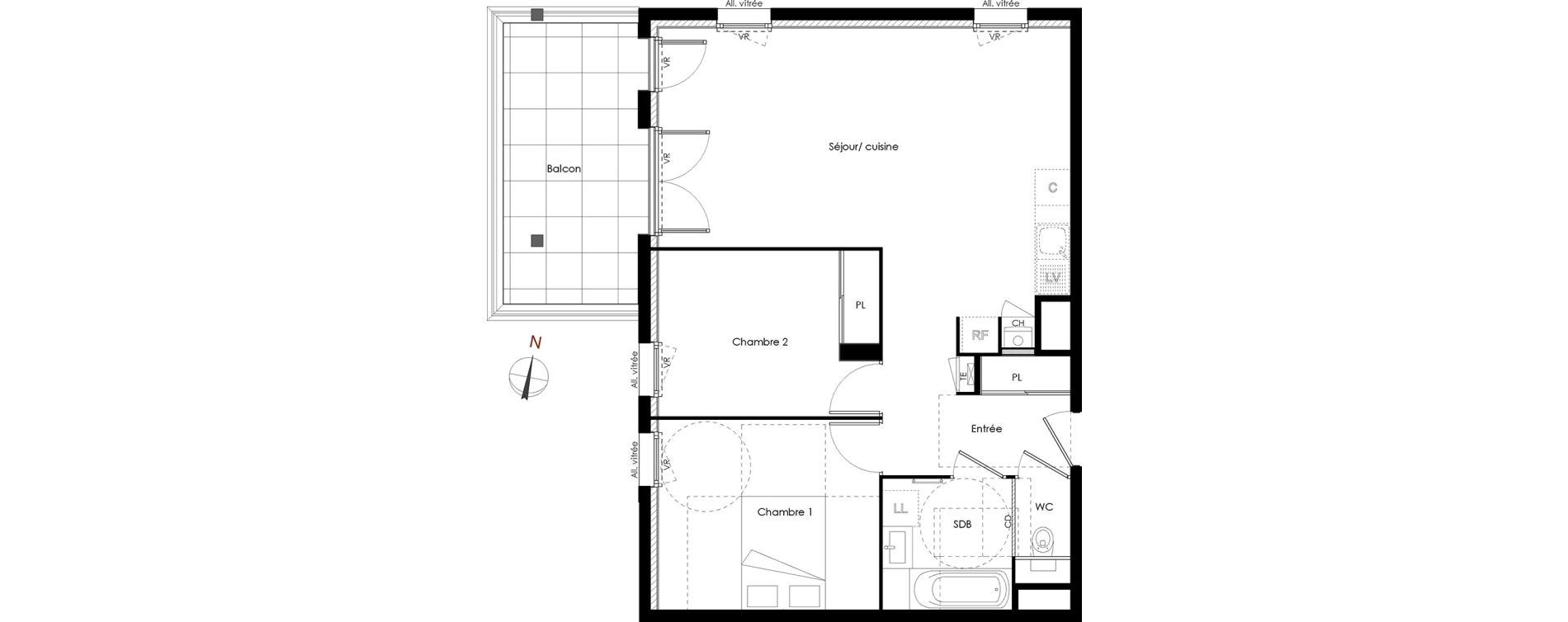 Appartement T3 de 64,16 m2 &agrave; Rumilly Centre