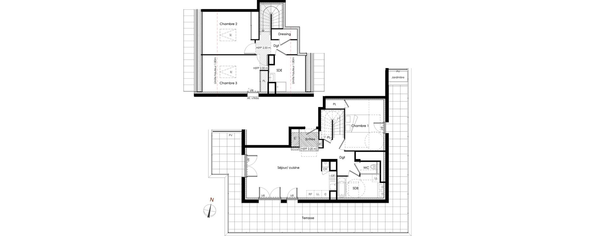 Duplex T4 de 97,13 m2 &agrave; Rumilly Centre