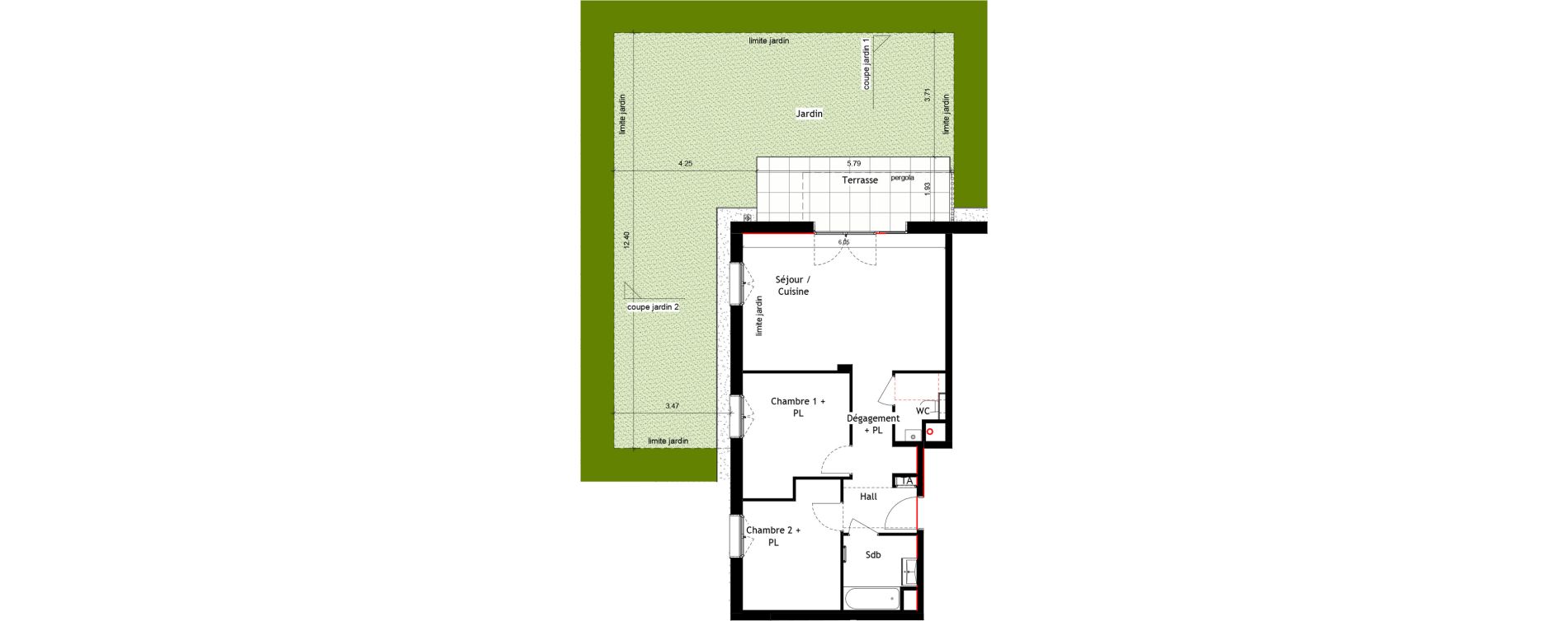 Appartement T3 de 60,89 m2 &agrave; Rumilly Centre