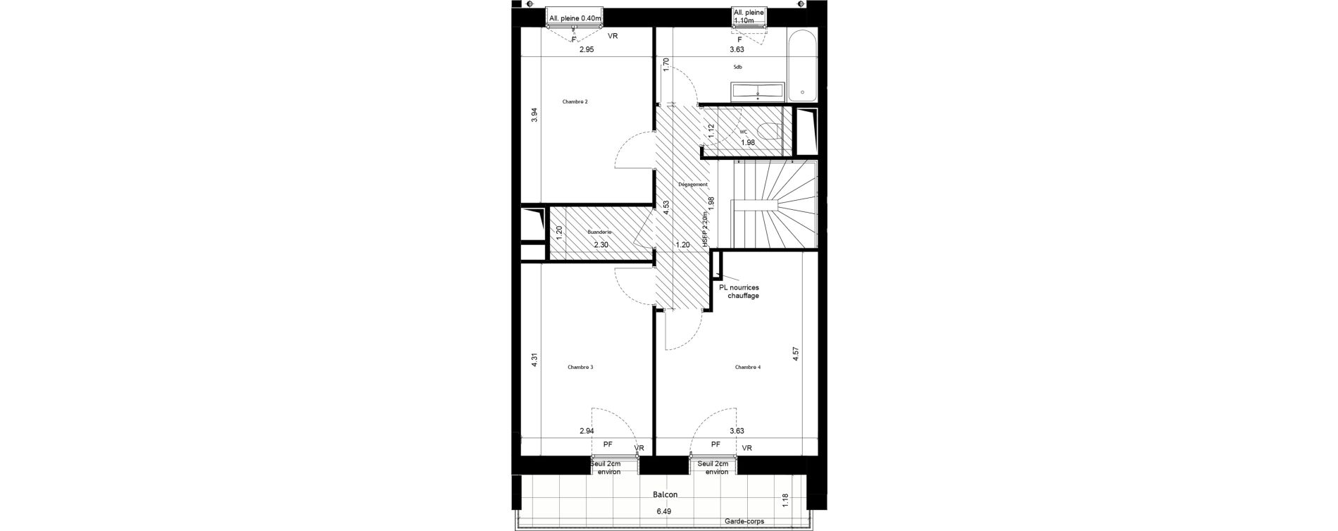 Appartement T5 de 57,93 m2 &agrave; Rumilly Centre