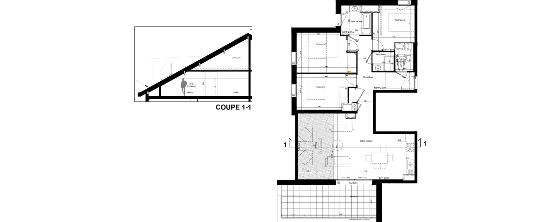 Appartement T4 de 89,14 m2 &agrave; Rumilly Centre