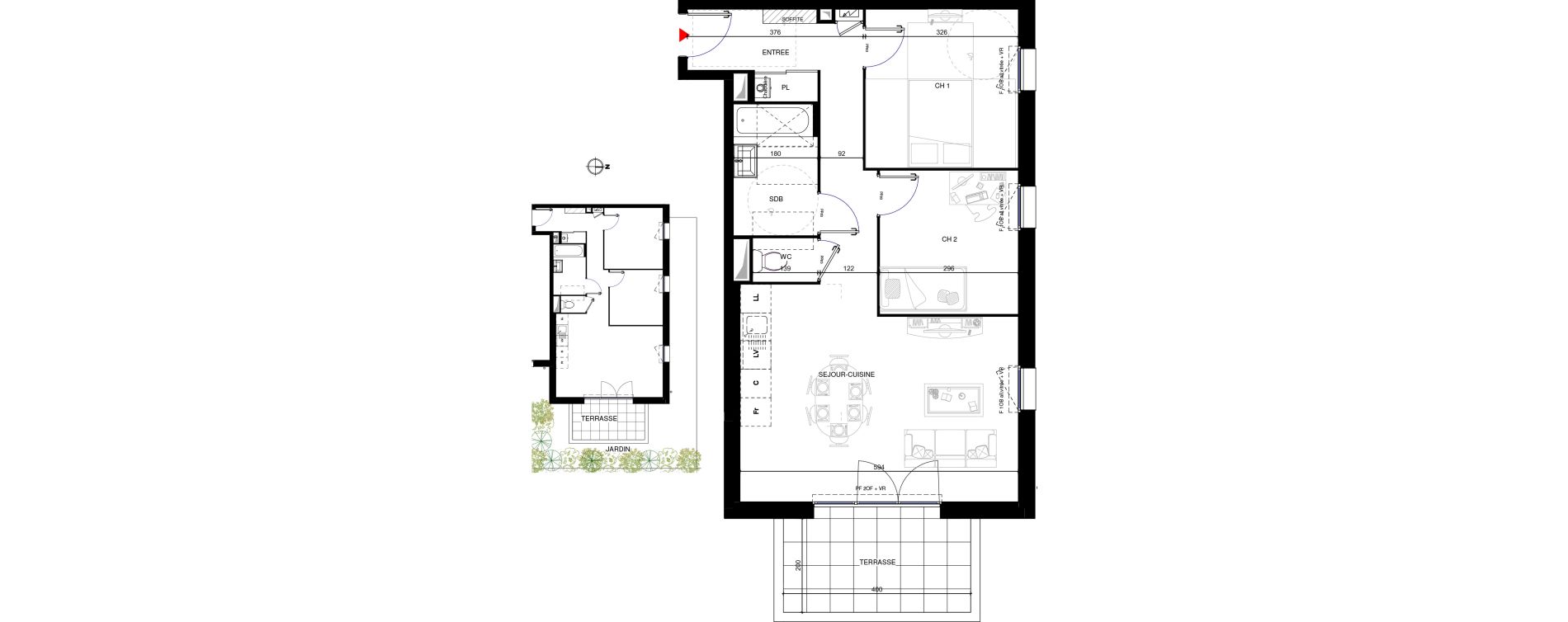 Appartement T3 de 62,00 m2 &agrave; Rumilly Centre