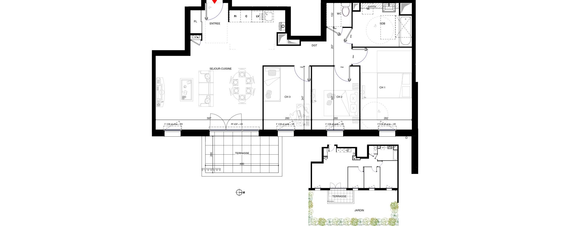 Appartement T4 de 83,00 m2 &agrave; Rumilly Centre