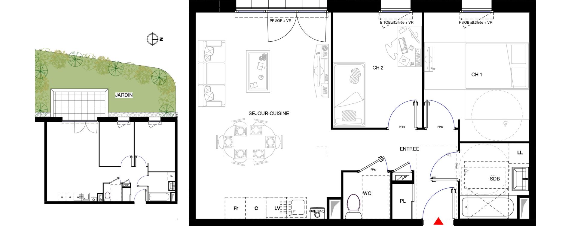 Appartement T3 de 59,00 m2 &agrave; Rumilly Centre