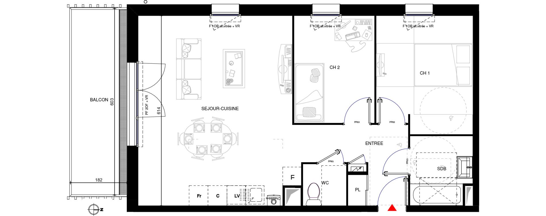 Appartement T3 de 64,00 m2 &agrave; Rumilly Centre