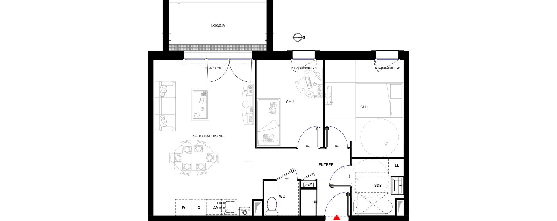 Appartement T3 de 59,00 m2 à Rumilly Centre