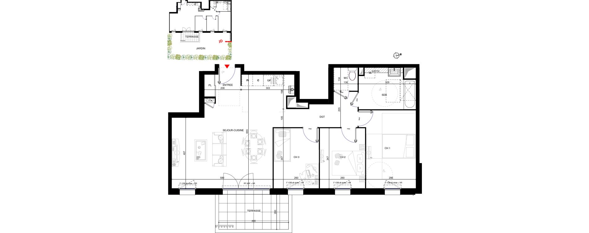 Appartement T4 de 83,00 m2 &agrave; Rumilly Centre