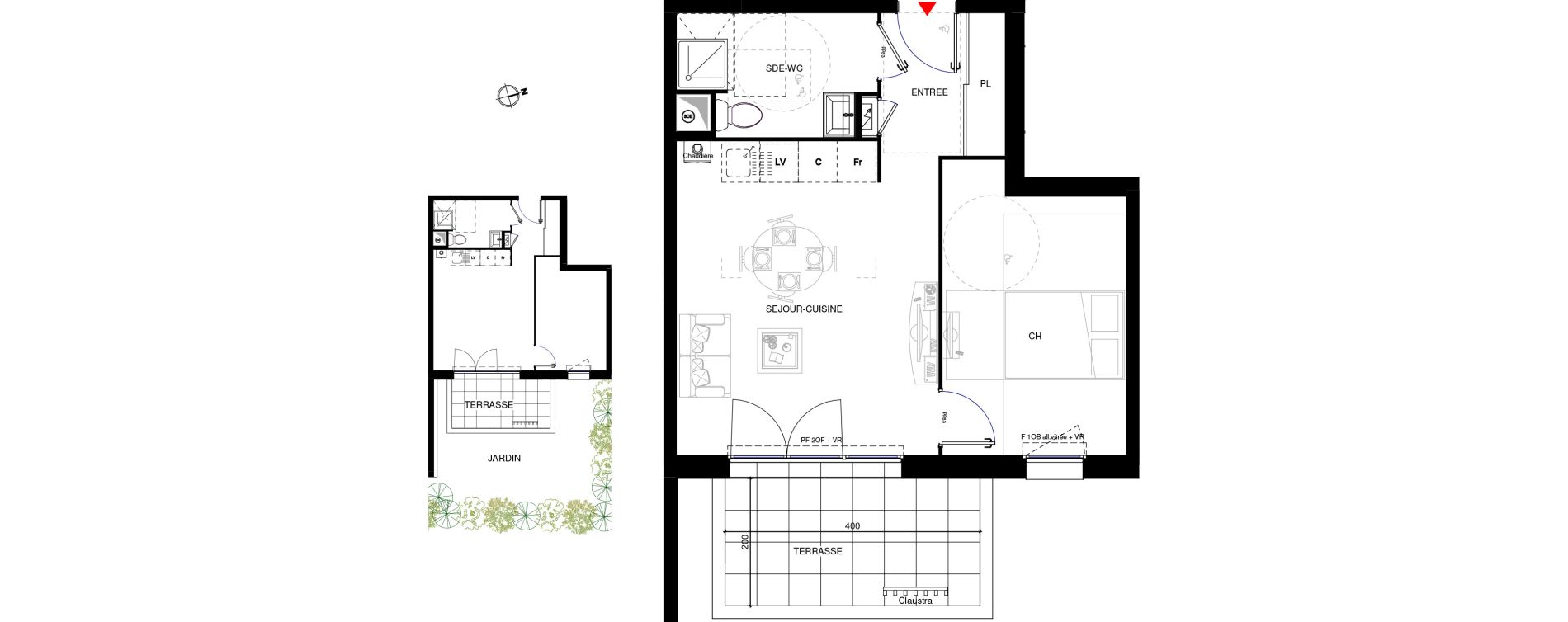 Appartement T2 de 42,00 m2 &agrave; Rumilly Centre
