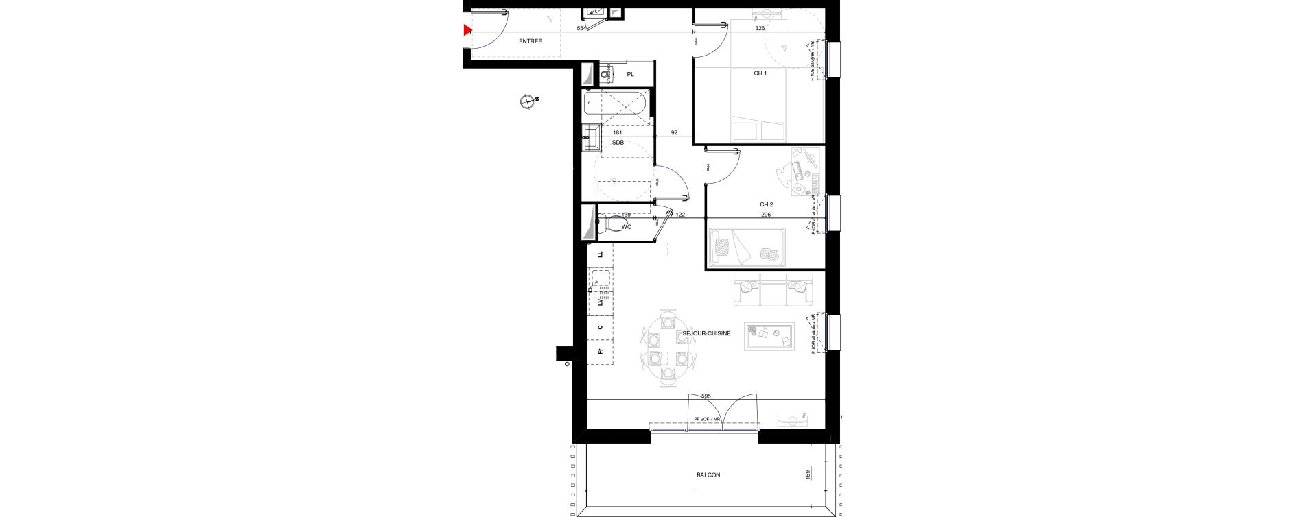 Appartement T3 de 65,00 m2 &agrave; Rumilly Centre