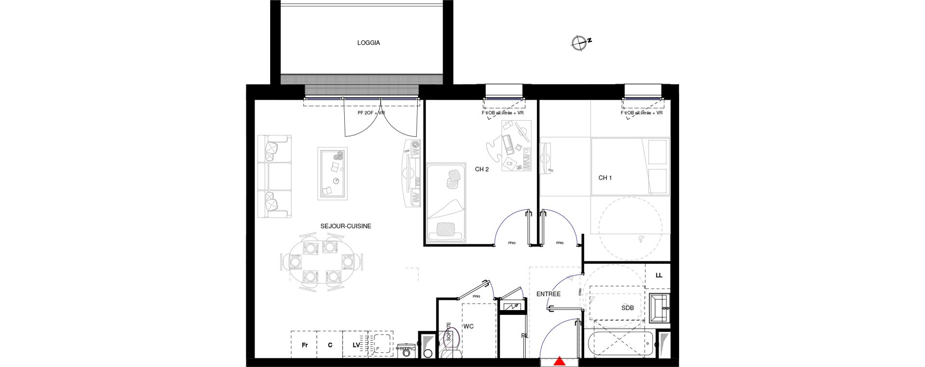 Appartement T3 de 59,00 m2 &agrave; Rumilly Centre