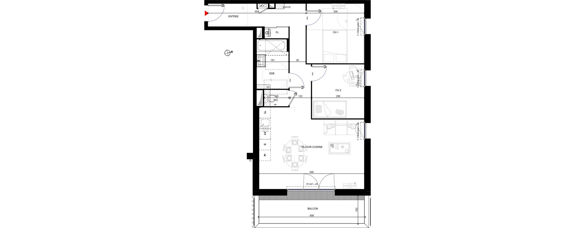 Appartement T3 de 65,00 m2 à Rumilly Centre
