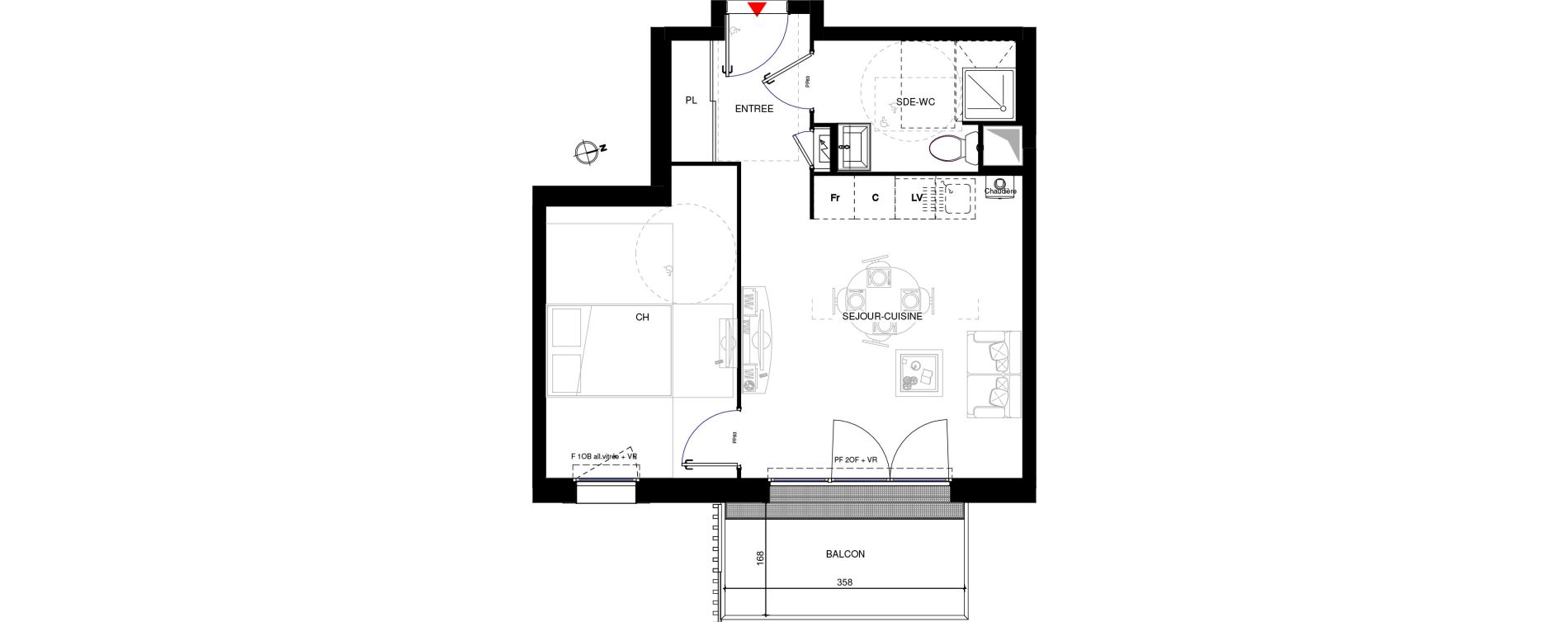 Appartement T2 de 41,00 m2 &agrave; Rumilly Centre