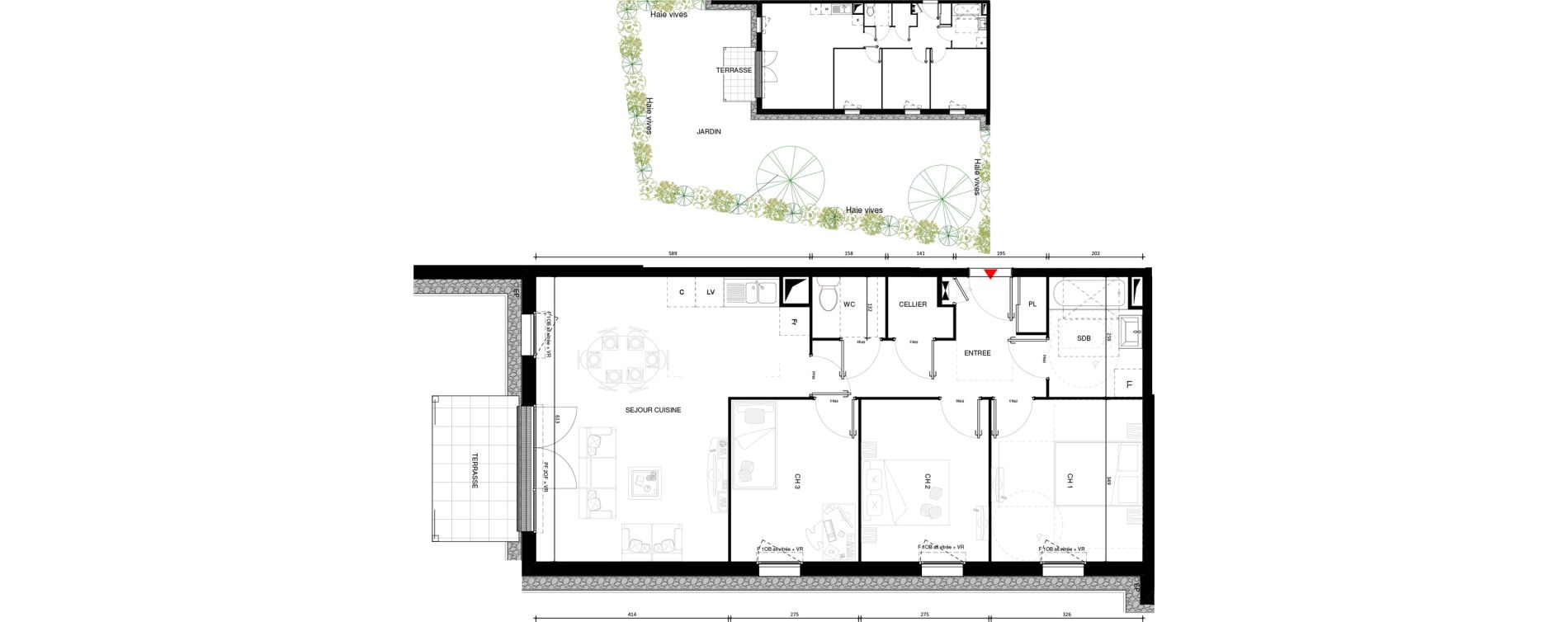 Appartement T4 de 78,00 m2 &agrave; Rumilly Centre