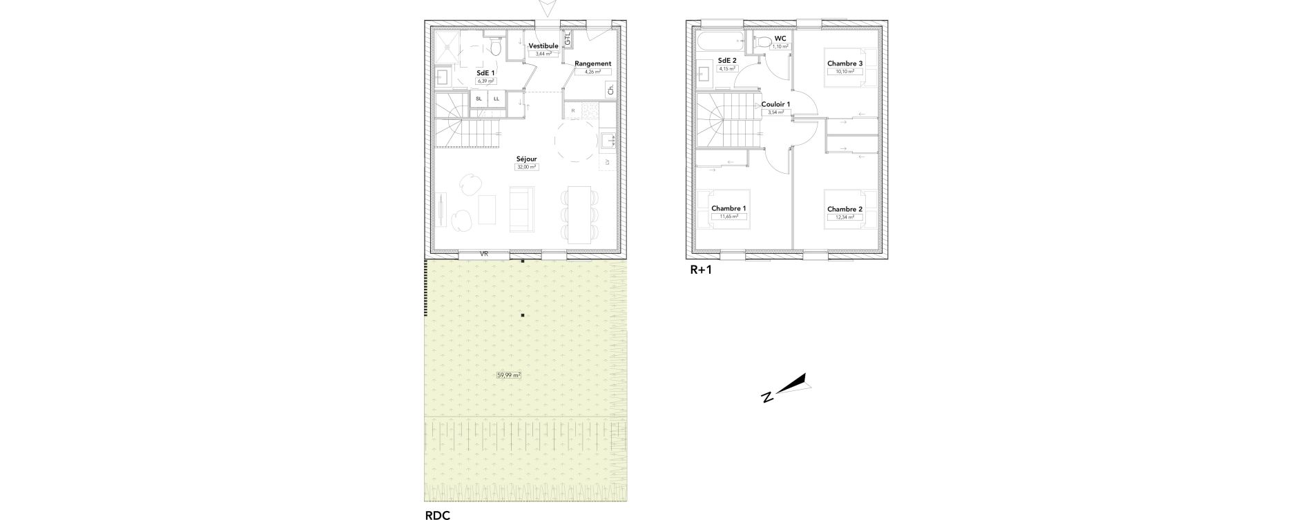 Maison T4 de 88,97 m2 &agrave; Saint-Cergues Centre