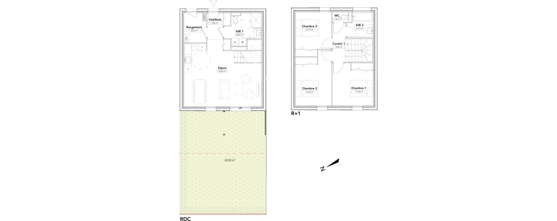 Maison T4 de 88,97 m2 &agrave; Saint-Cergues Centre