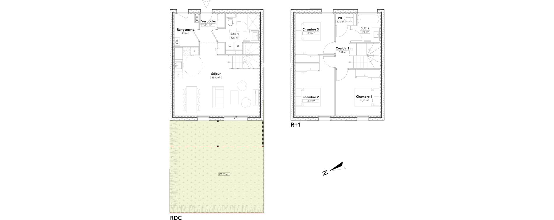 Maison T4 de 88,97 m2 &agrave; Saint-Cergues Centre