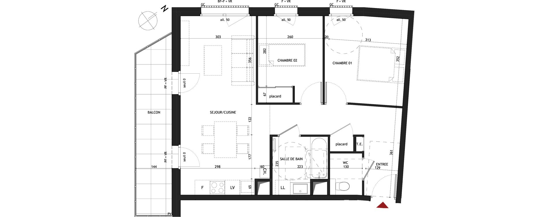 Appartement T3 de 61,39 m2 &agrave; Saint-Gervais-Les-Bains Le fayet