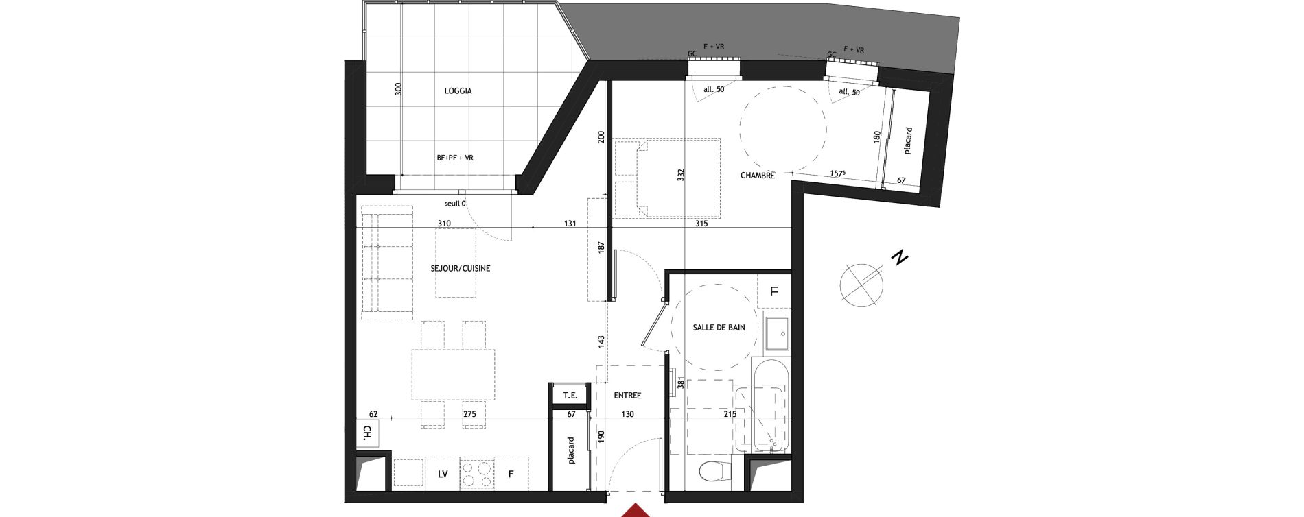 Appartement T2 de 49,81 m2 &agrave; Saint-Gervais-Les-Bains Le fayet