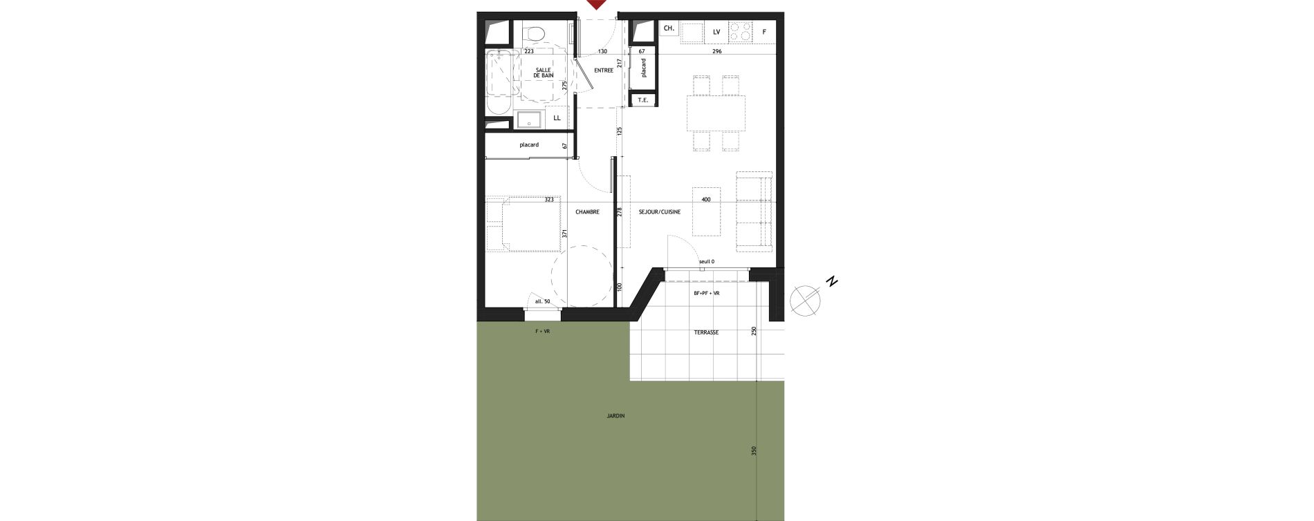 Appartement T2 de 47,02 m2 &agrave; Saint-Gervais-Les-Bains Le fayet