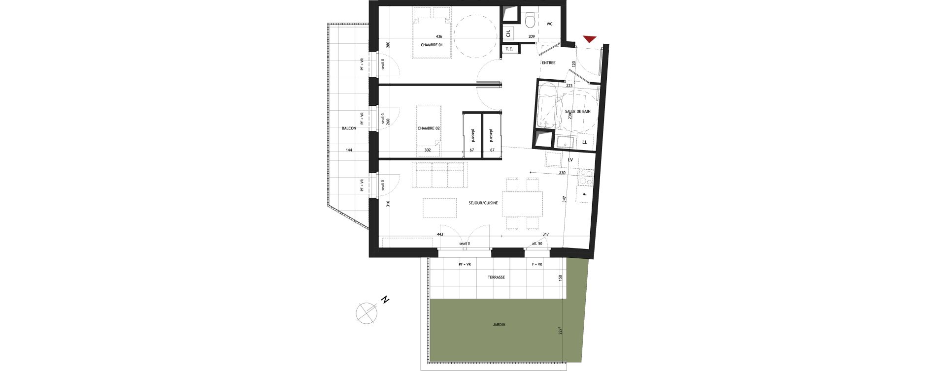 Appartement T3 de 63,45 m2 &agrave; Saint-Gervais-Les-Bains Le fayet