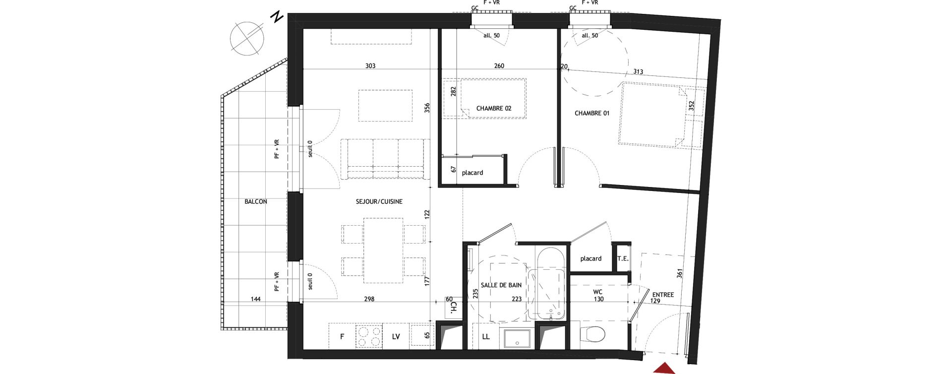 Appartement T3 de 61,39 m2 &agrave; Saint-Gervais-Les-Bains Le fayet