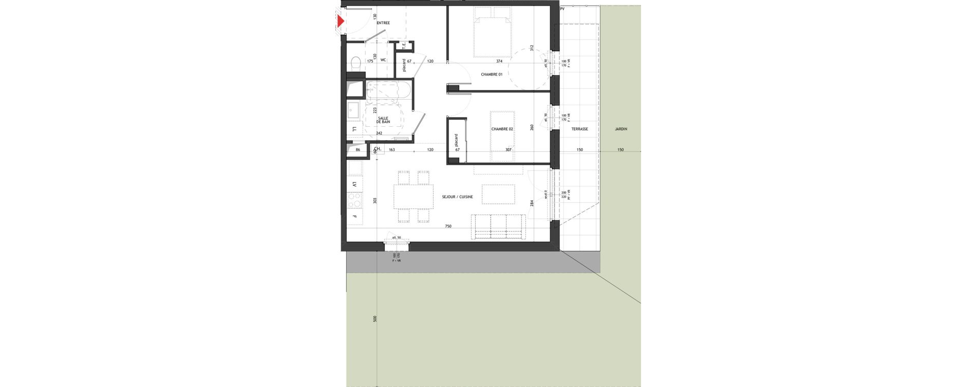 Appartement T3 de 62,06 m2 &agrave; Saint-Gervais-Les-Bains Le fayet