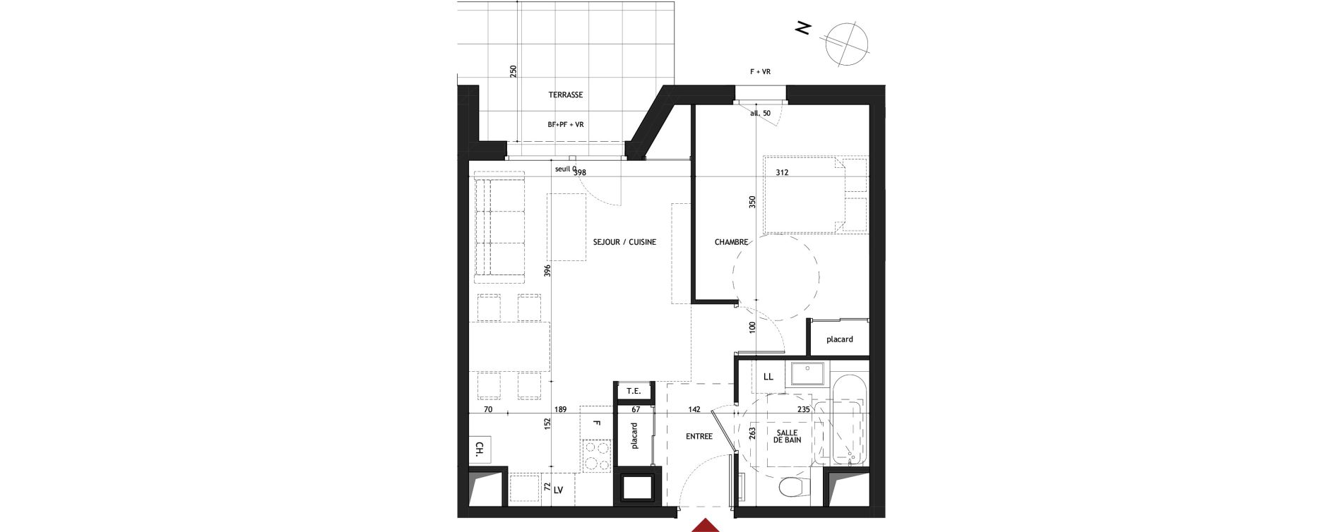 Appartement T2 de 45,39 m2 &agrave; Saint-Gervais-Les-Bains Le fayet