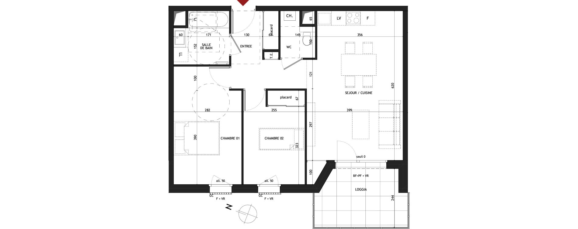 Appartement T3 de 62,35 m2 &agrave; Saint-Gervais-Les-Bains Le fayet