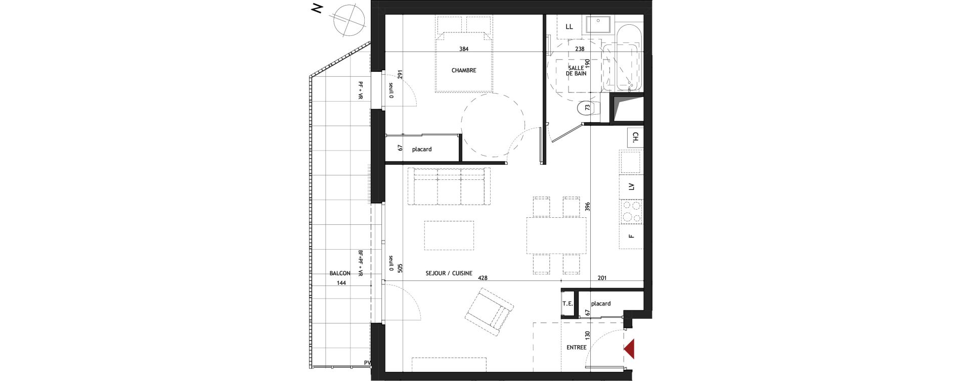 Appartement T2 de 52,25 m2 &agrave; Saint-Gervais-Les-Bains Le fayet
