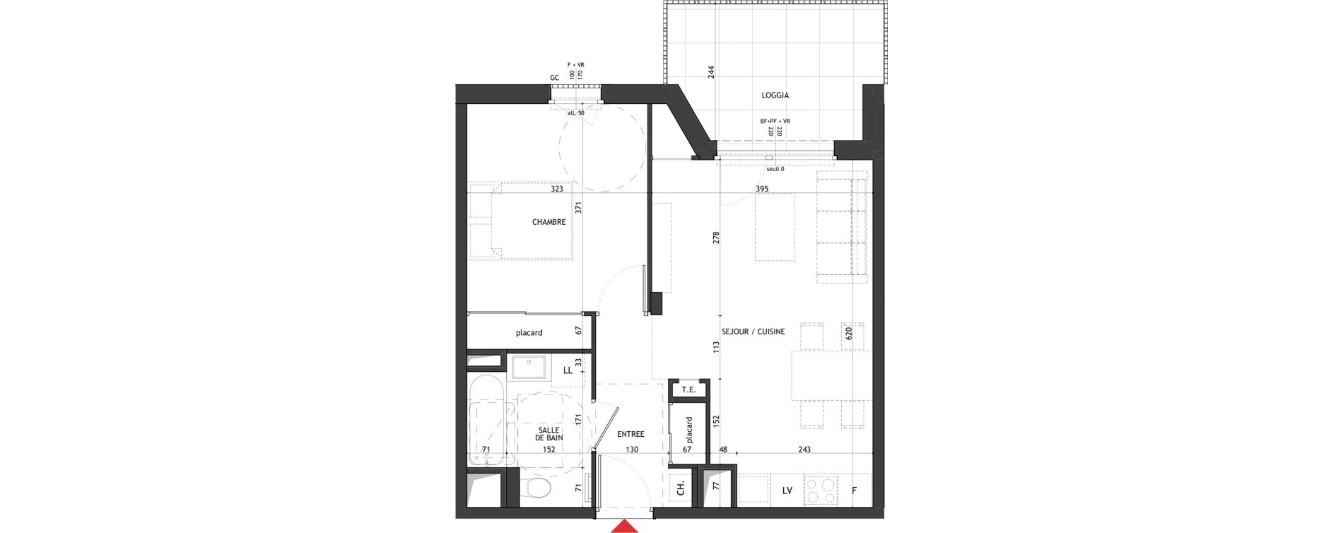 Appartement T2 de 46,27 m2 &agrave; Saint-Gervais-Les-Bains Le fayet
