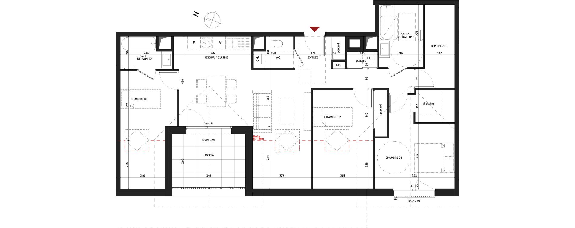 Appartement T4 de 85,70 m2 &agrave; Saint-Gervais-Les-Bains Le fayet