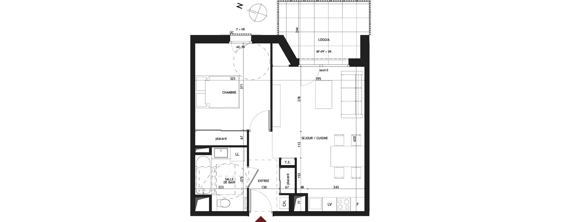 Appartement T2 de 46,34 m2 &agrave; Saint-Gervais-Les-Bains Le fayet