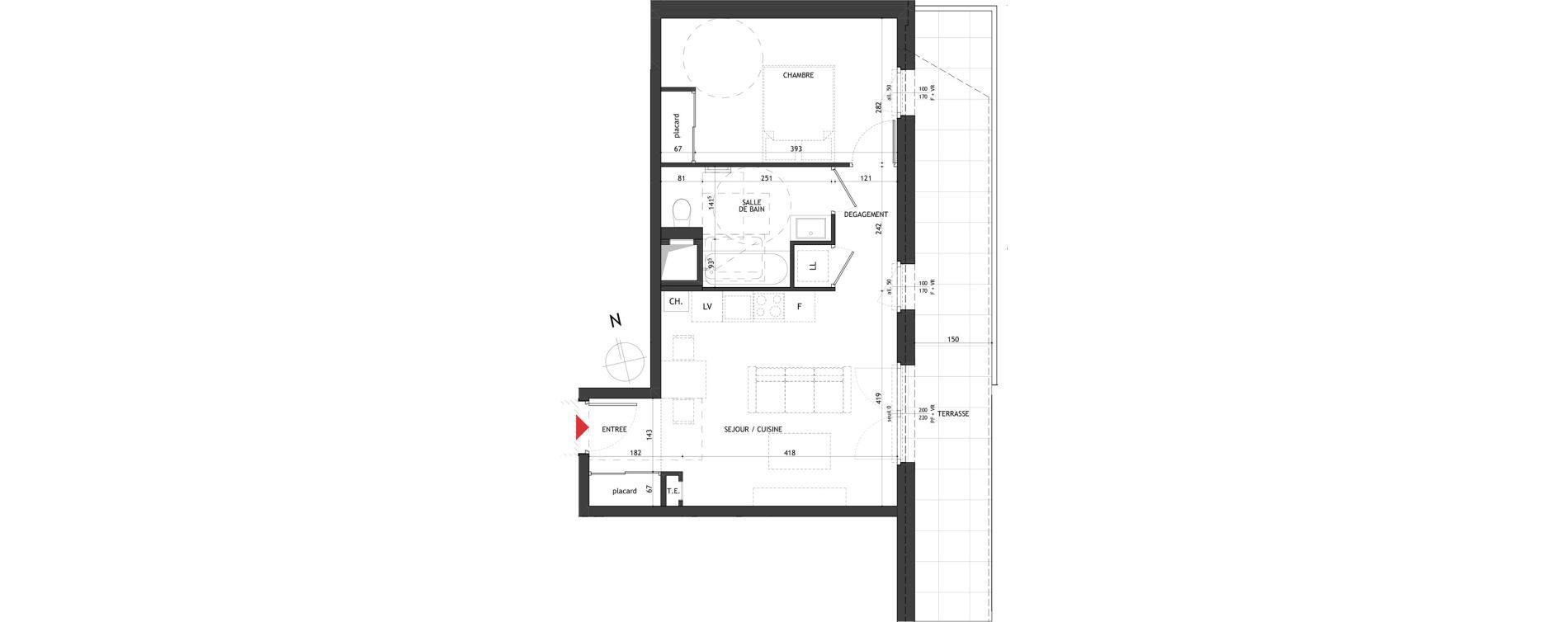 Appartement T2 de 44,78 m2 &agrave; Saint-Gervais-Les-Bains Le fayet