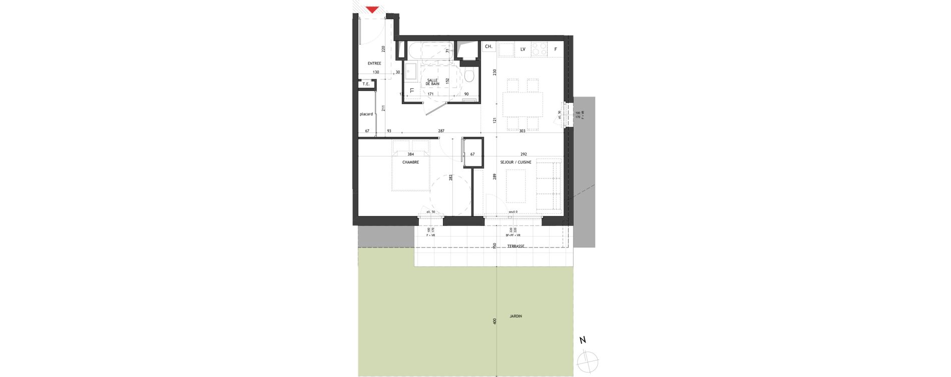 Appartement T2 de 46,84 m2 &agrave; Saint-Gervais-Les-Bains Le fayet