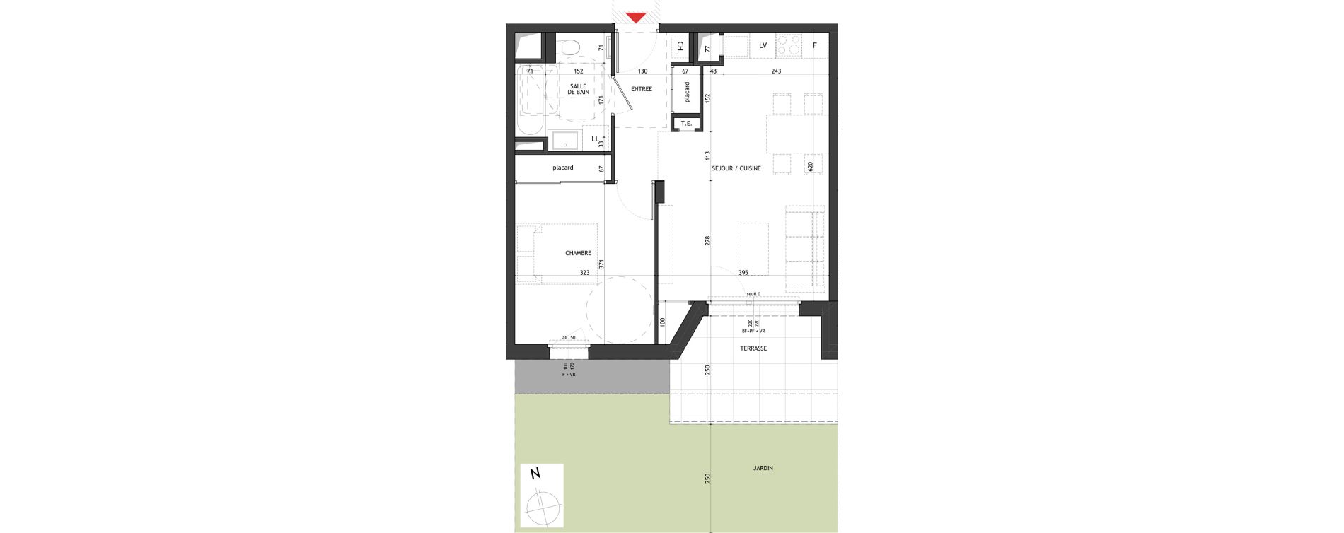 Appartement T2 de 46,25 m2 &agrave; Saint-Gervais-Les-Bains Le fayet