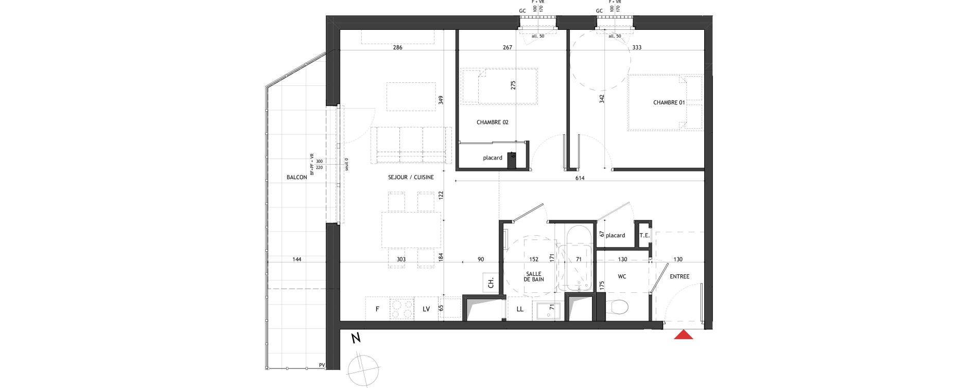 Appartement T3 de 61,59 m2 &agrave; Saint-Gervais-Les-Bains Le fayet