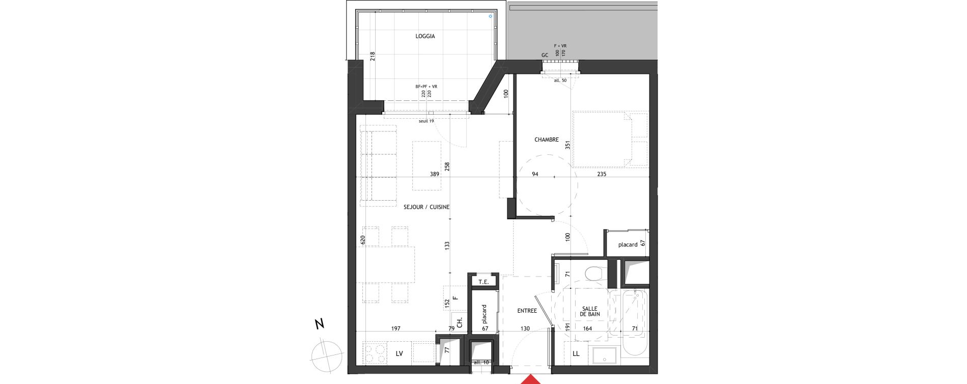 Appartement T2 de 45,78 m2 &agrave; Saint-Gervais-Les-Bains Le fayet