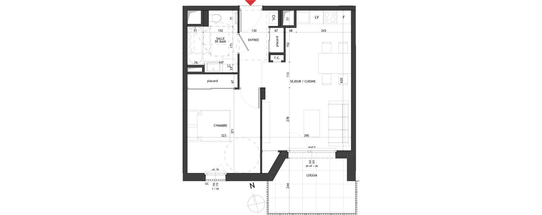 Appartement T2 de 46,25 m2 &agrave; Saint-Gervais-Les-Bains Le fayet