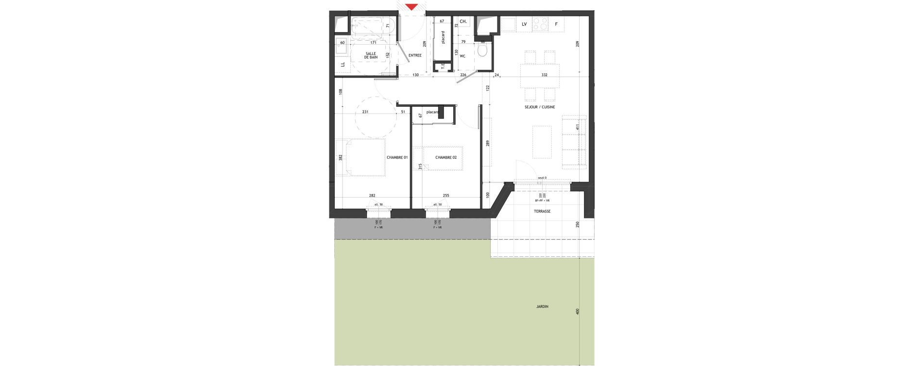 Appartement T3 de 62,01 m2 &agrave; Saint-Gervais-Les-Bains Le fayet