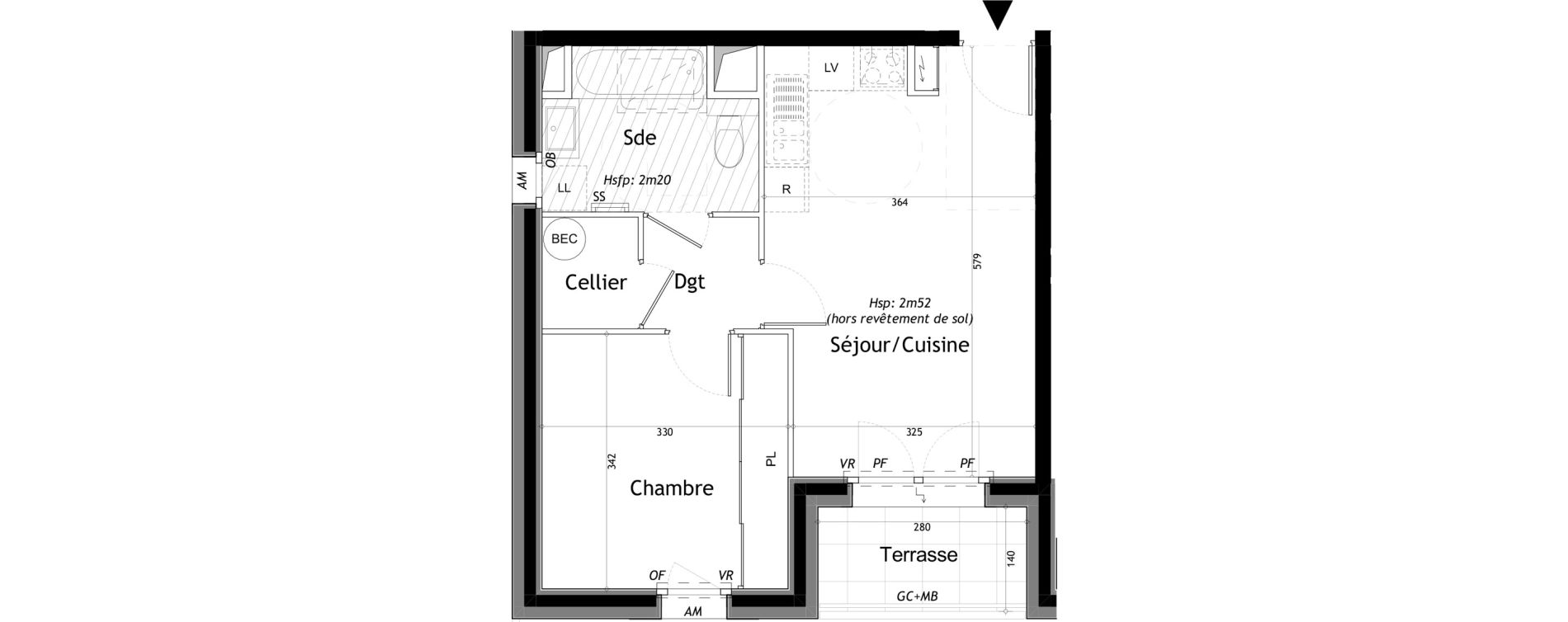 Appartement T2 de 41,31 m2 &agrave; Saint-Gervais-Les-Bains Le fayet