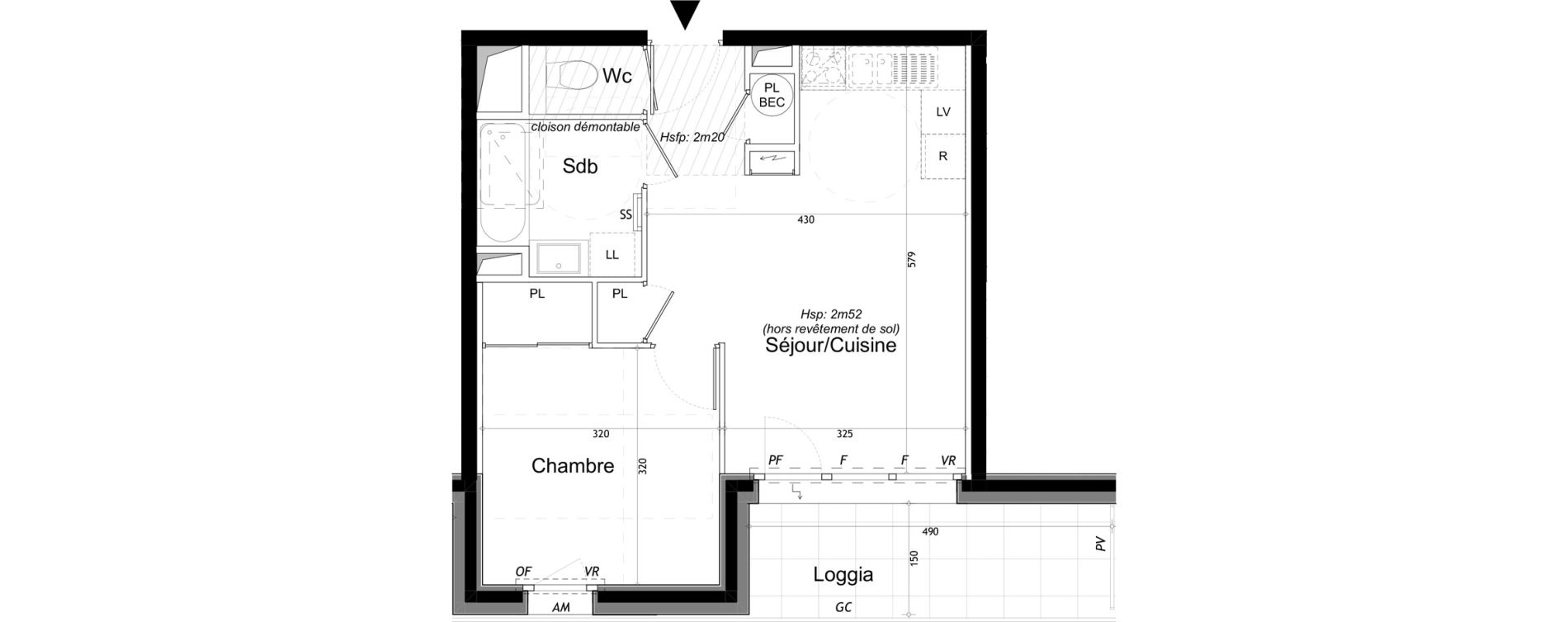 Appartement T2 de 40,28 m2 &agrave; Saint-Gervais-Les-Bains Le fayet