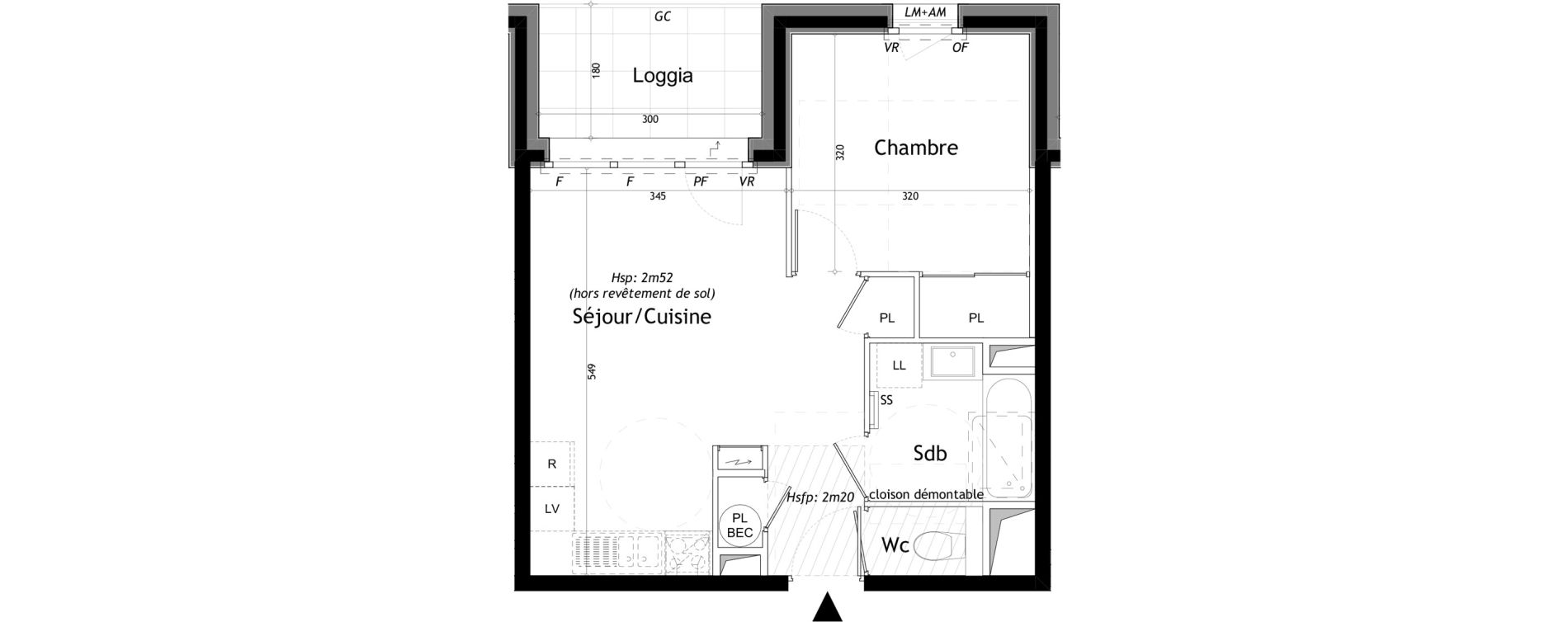 Appartement T2 de 40,41 m2 &agrave; Saint-Gervais-Les-Bains Le fayet