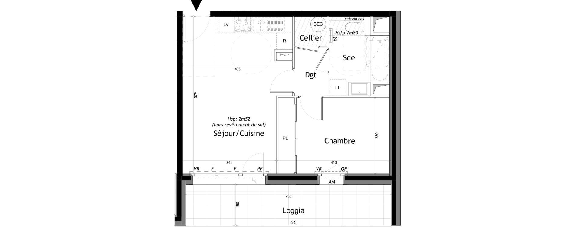 Appartement T2 de 42,00 m2 &agrave; Saint-Gervais-Les-Bains Le fayet