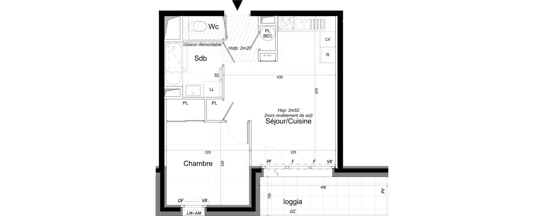 Appartement T2 de 40,28 m2 &agrave; Saint-Gervais-Les-Bains Le fayet