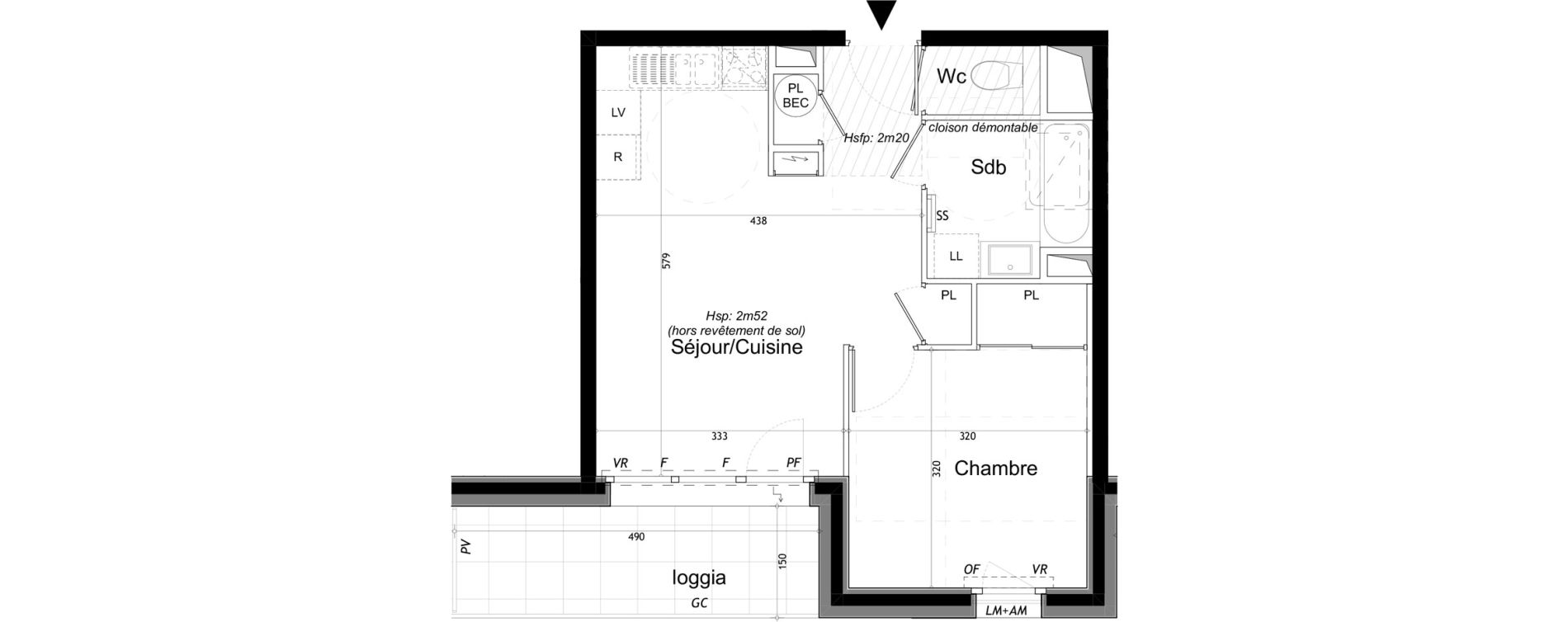 Appartement T2 de 40,28 m2 &agrave; Saint-Gervais-Les-Bains Le fayet