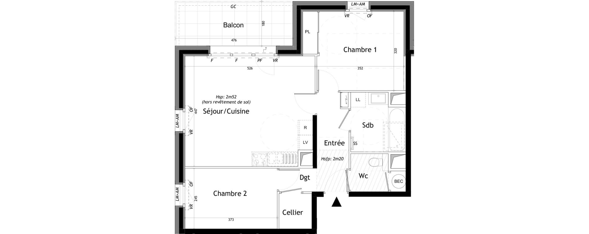 Appartement T3 de 60,61 m2 &agrave; Saint-Gervais-Les-Bains Le fayet