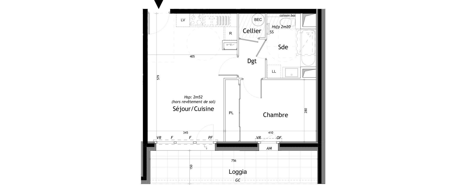 Appartement T2 de 42,00 m2 &agrave; Saint-Gervais-Les-Bains Le fayet