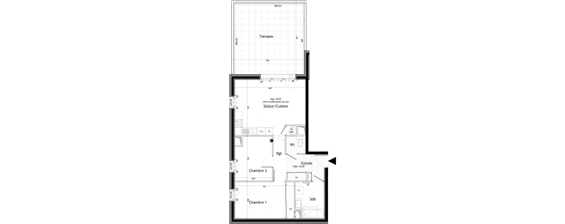 Appartement T3 de 60,79 m2 &agrave; Saint-Gervais-Les-Bains Le fayet