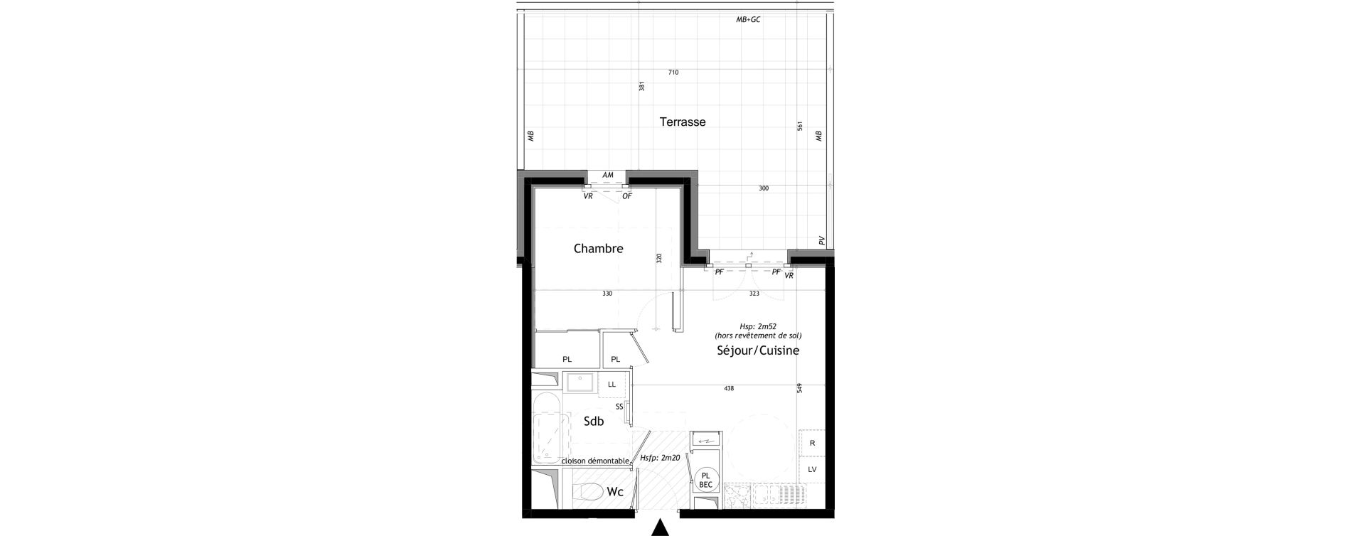 Appartement T2 de 39,92 m2 &agrave; Saint-Gervais-Les-Bains Le fayet